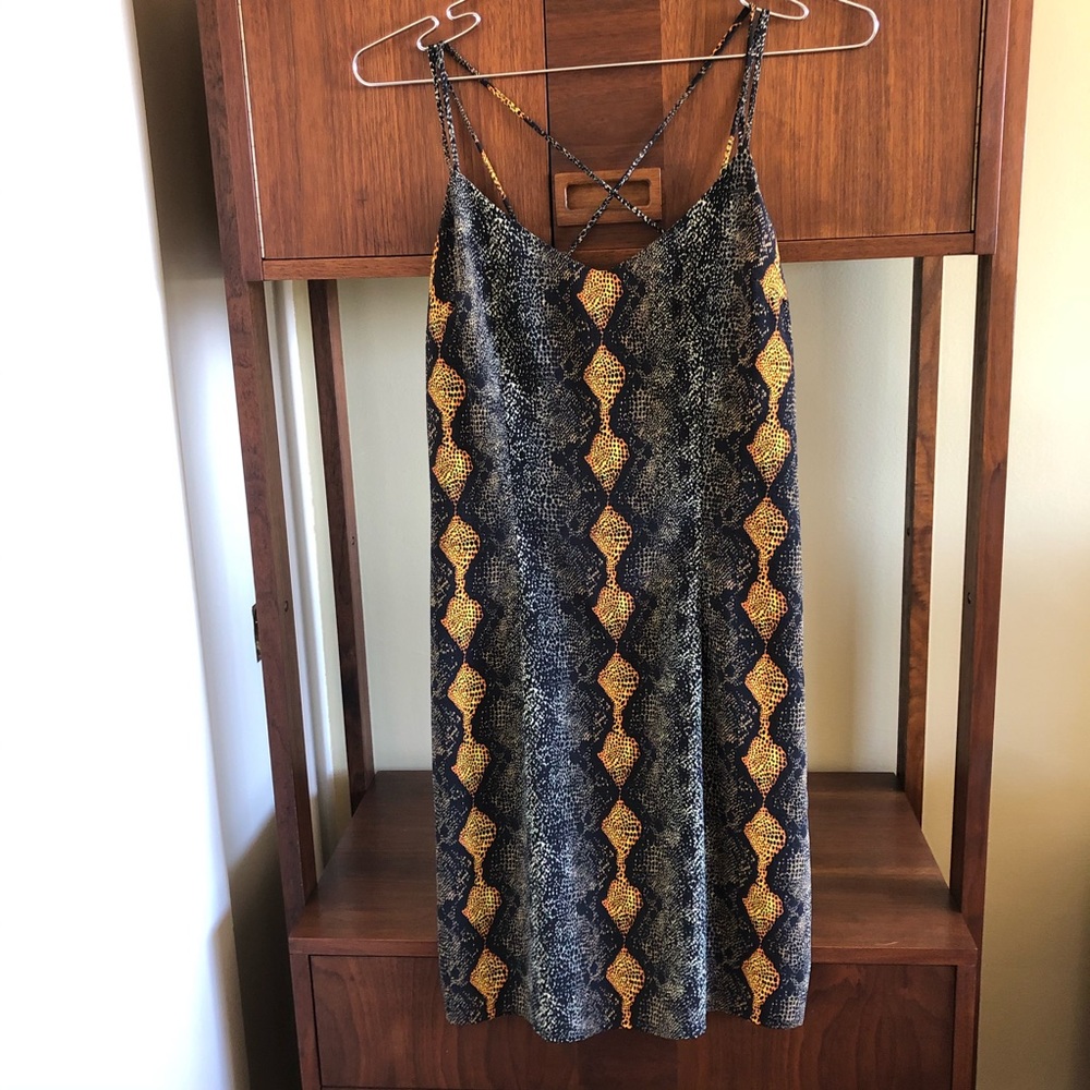 LAST CHANCE • strappy animal print dress